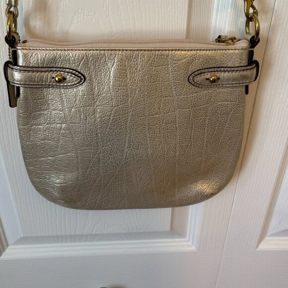 Metallic Gold Coach Crossbody Bag - Picture 3 of 11